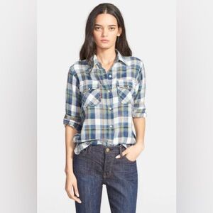 Current Elliott “THE PERFECT PLAID” shirt! Women’s 2 (S/M equivalent). Steal!!
